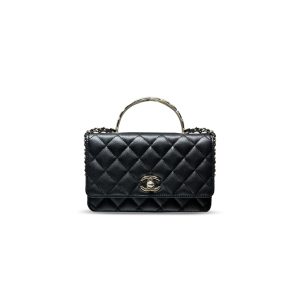 CH@NEL WALLET ON CHAIN Black (19.2*12.3*3.5cm)