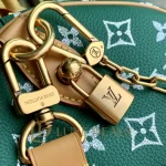 LOUIS VUITTON SPEEDY30 P9 BANDOULIÈRE 30 M14077 (32*22.5*18cm) Green - Image 3
