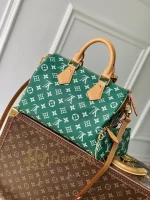 LOUIS VUITTON SPEEDY30 P9 BANDOULIÈRE 30 M14077 (32*22.5*18cm) Green - Image 5