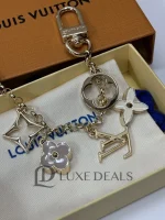 LOUIS VUITTON lv FLEUR DE MONOGRAM BAG CHARM CHAIN M01413 - Image 5