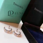 TIFFANY & CO. Schlumberger Diamond Earrings in 18k yellow gold/platinum 1.8 ctw Silvery Metallic - Image 4