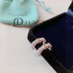 TIFFANY & CO. Schlumberger Diamond Earrings in 18k yellow gold/platinum 1.8 ctw Silvery Metallic - Image 6