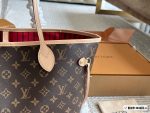 Louis Vuitton lv Neverfull MM (Rose red Inside) -32*29*17CM - Image 4