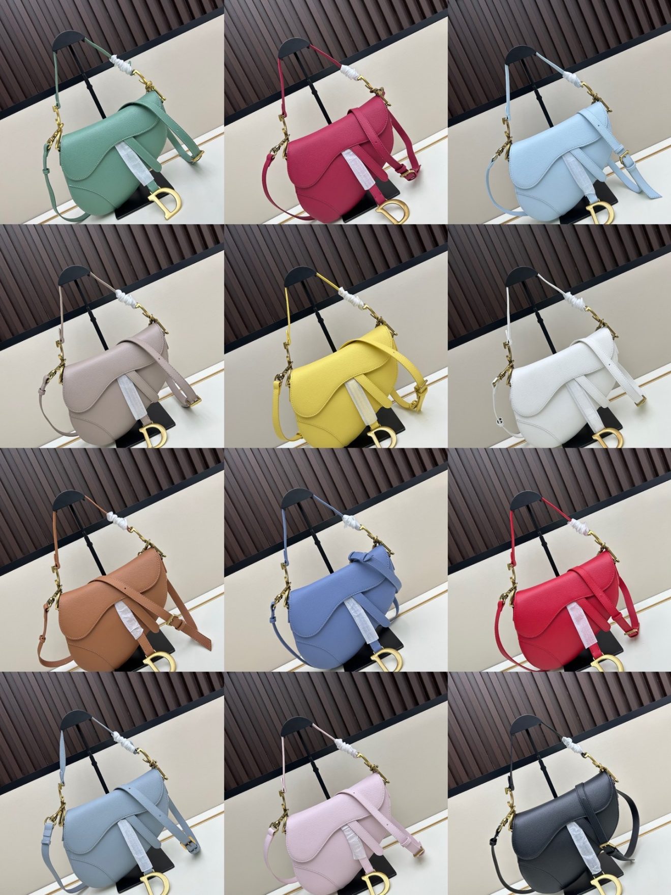 Diro Saddle Bag with Leather Strap (25.5 x 20 x 6.5cm) - Image 10