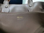 PRADA LARGE BUCKLE PRADA BUCKLE SUEDE BAG WITH BELT - Image 10