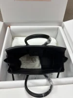 HERMÈS BIRKIN 35 TOGO BLACK LEATHER AND SILVER BUCKLE HANDBAG - Image 4