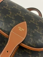 CELINE MEDIUM BACKPACK FOLCO in Triomphe Canvas and calfskin - Image 3