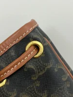 CELINE MEDIUM BACKPACK FOLCO in Triomphe Canvas and calfskin - Image 7