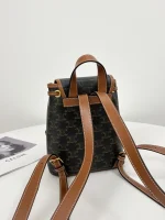 CELINE MEDIUM BACKPACK FOLCO in Triomphe Canvas and calfskin - Image 10