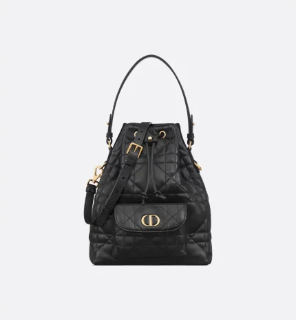 Small Dior Caro Bucket Bag (20 x 24 x 9 cm)
