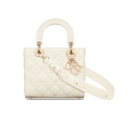 Small Lady Dior White Bag(20×16.5×8cm)