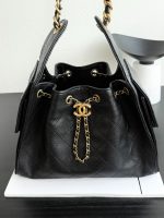 CH@NEL 25C CAVIAR HOBO SMALL 30x26x14cm - Image 2