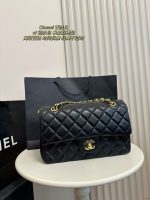 Chanel Flap Bag-Lambskin Leather-Gold Hardware-25CM - Image 8