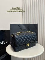 Chanel Flap Bag-Lambskin Leather-Gold Hardware-25CM - Image 6