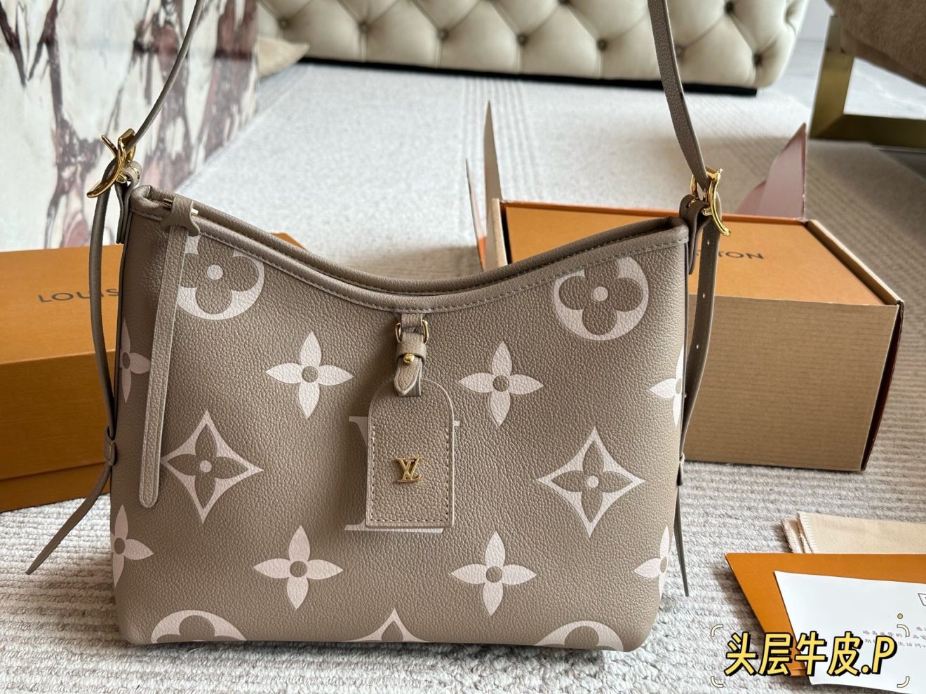 LOUIS VUITTON lv CARRYALL PM CarryAll PM 29*22cm - Image 3