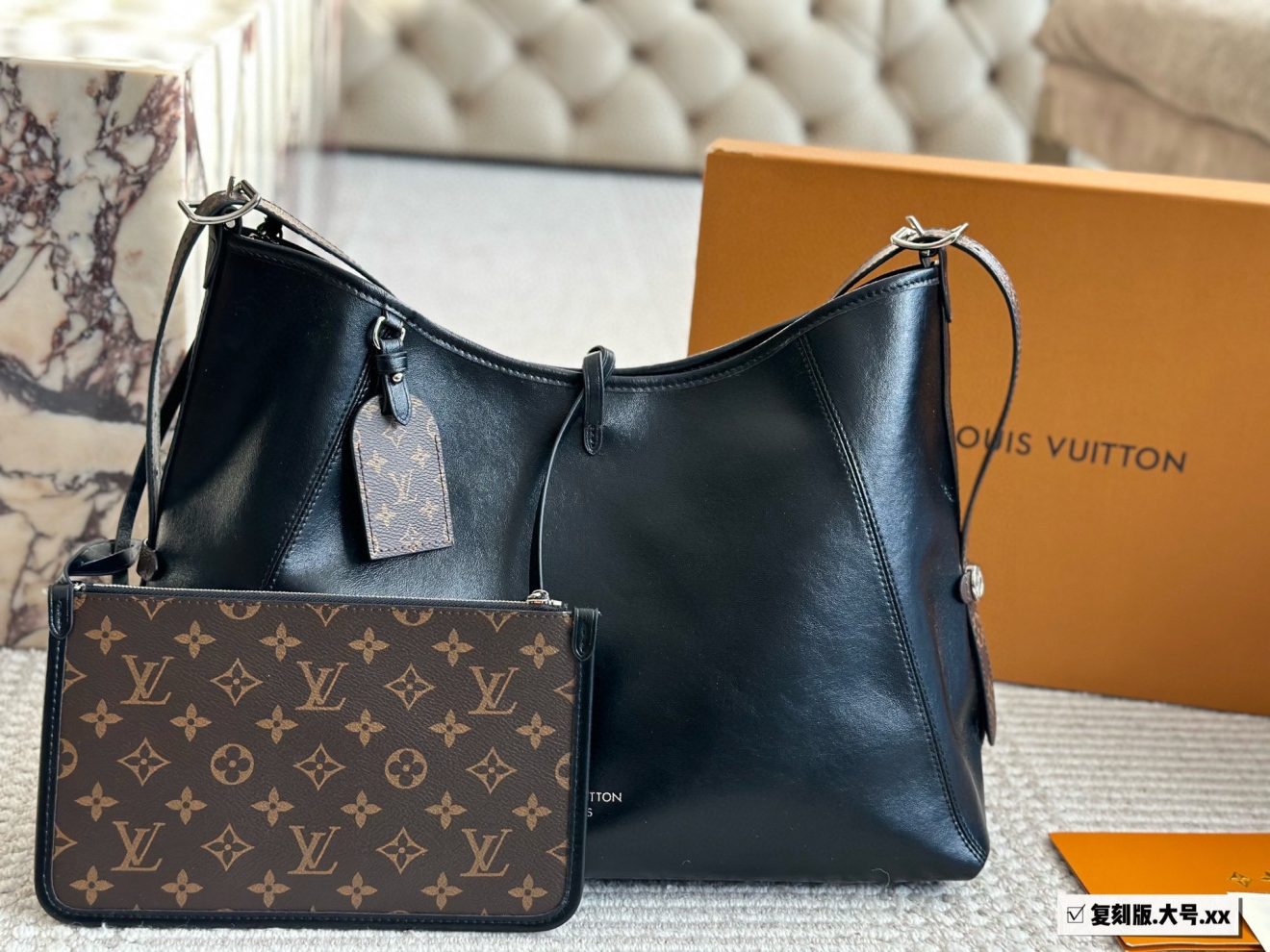 LOUIS VUITTON lv CARRYALL DARK GM  42*30cm - Image 2