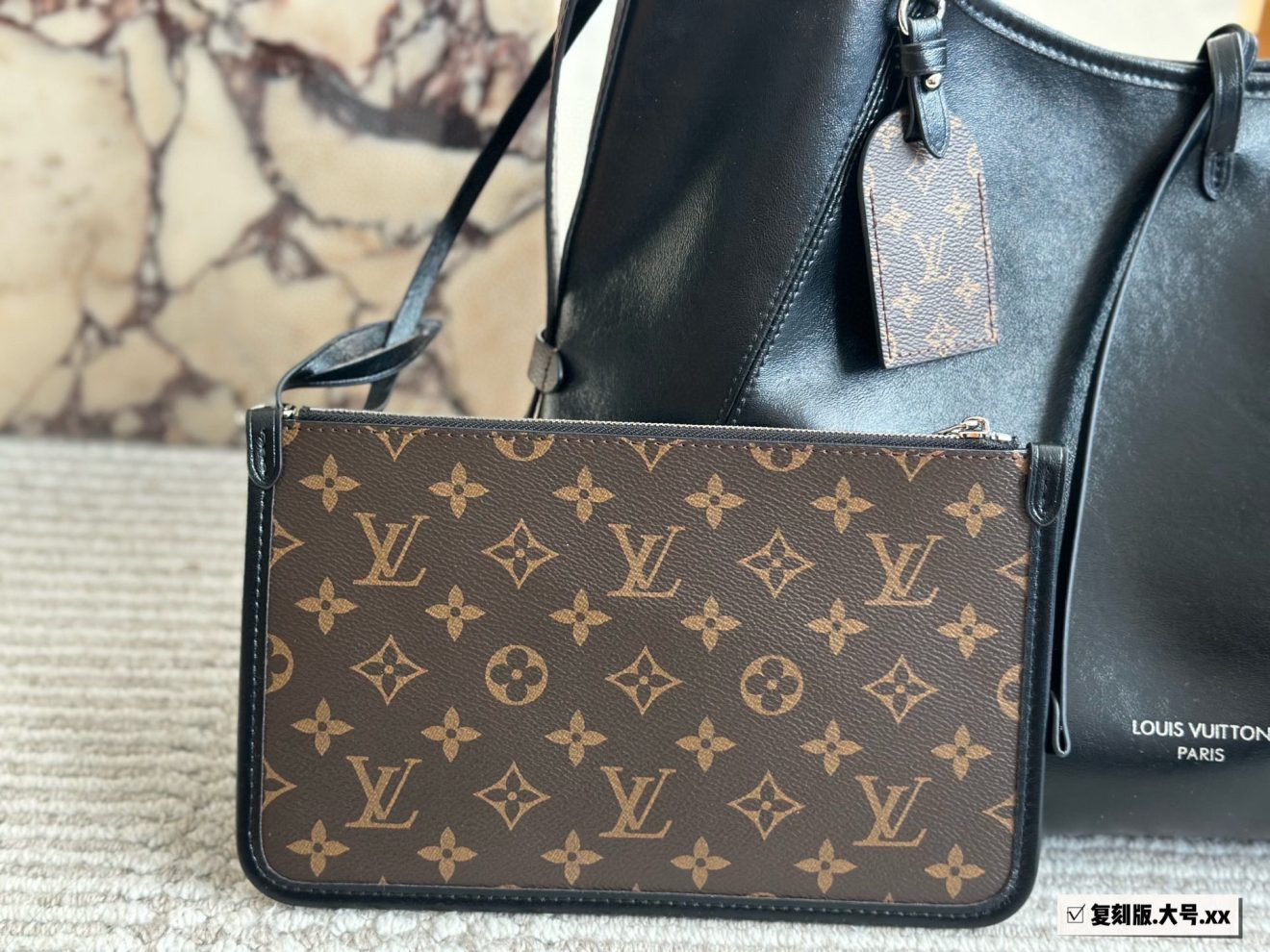 LOUIS VUITTON lv CARRYALL DARK GM  42*30cm - Image 7