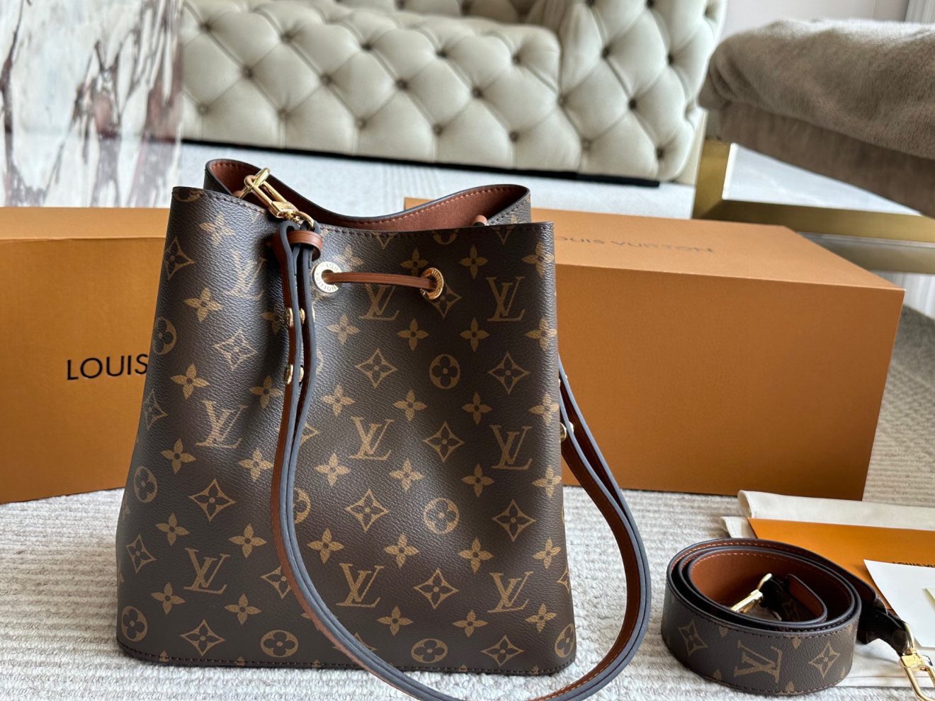 Louis Vuitton lv NéoNéo MM Bucket Bag-26x26x17CM - Image 3
