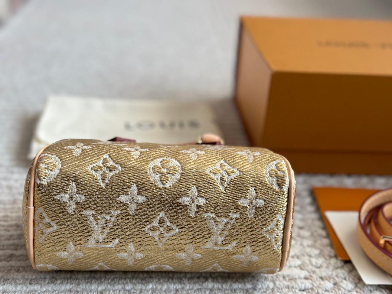 Louis Vuitton lv Nano Speedy Gold-16CM - Image 4