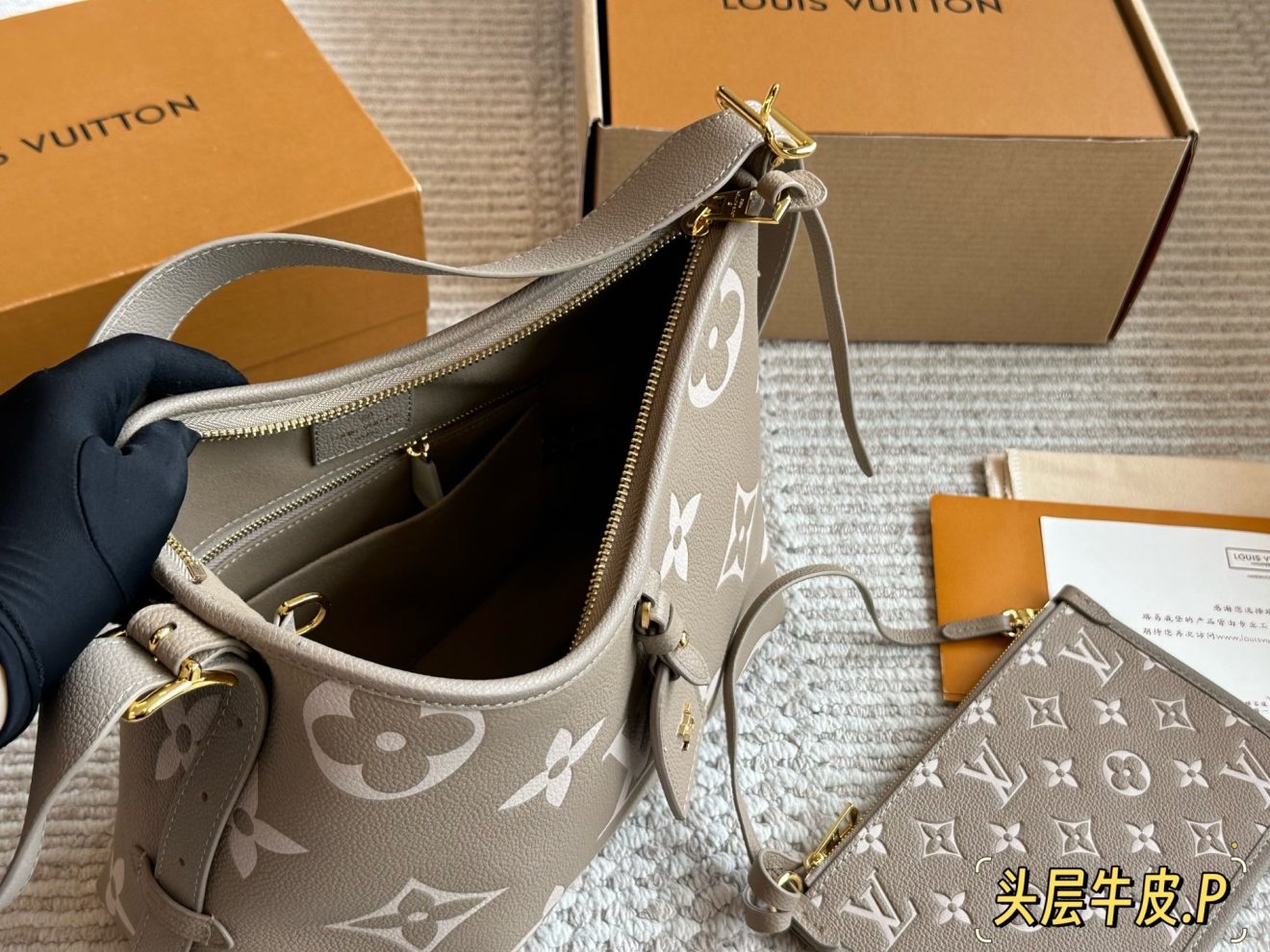 LOUIS VUITTON lv CARRYALL PM CarryAll PM 29*22cm - Image 5