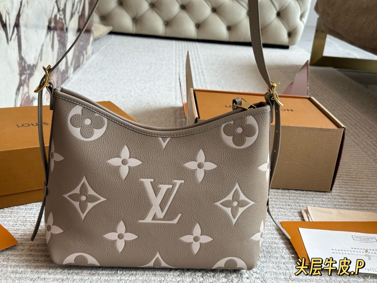 LOUIS VUITTON lv CARRYALL PM CarryAll PM 29*22cm - Image 4