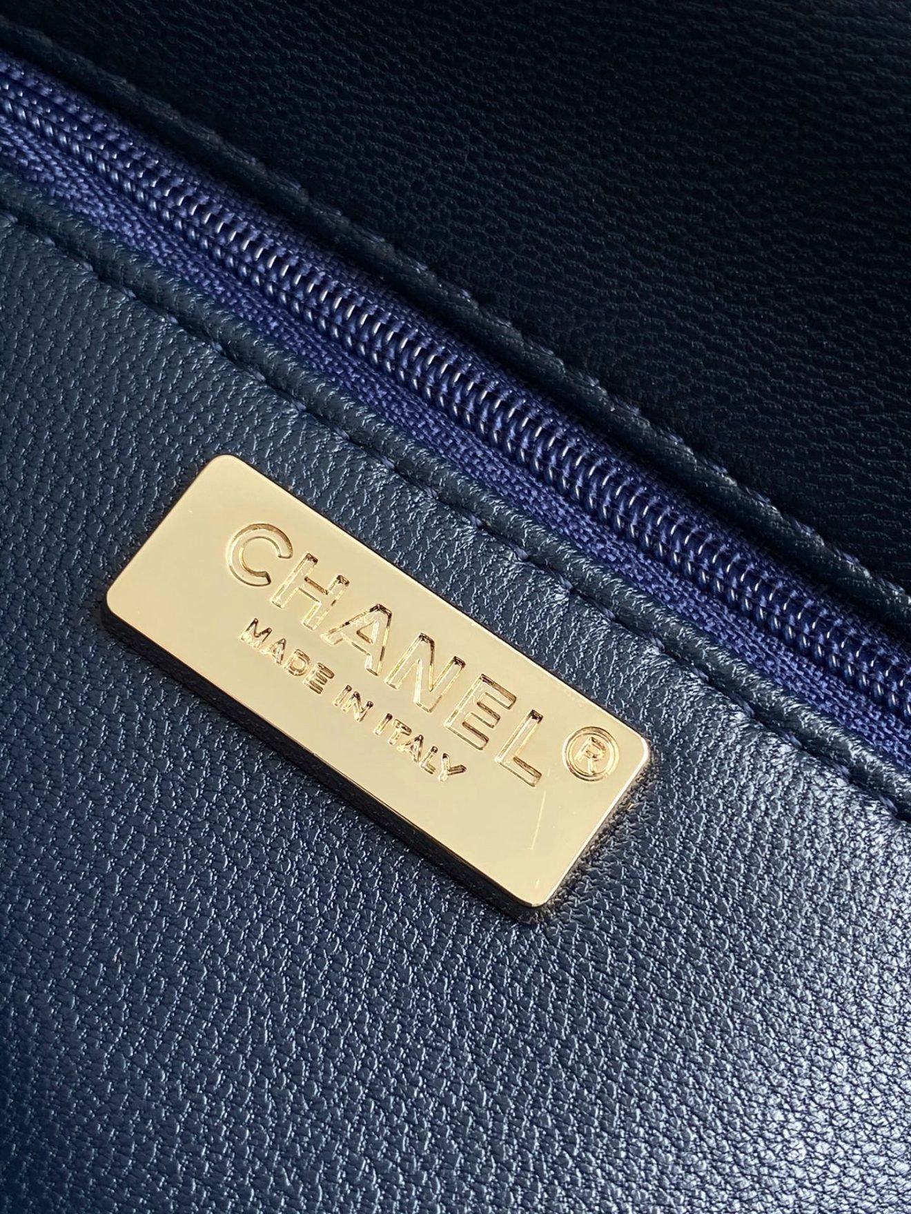 Chanel CF Sequins bleu - Image 10