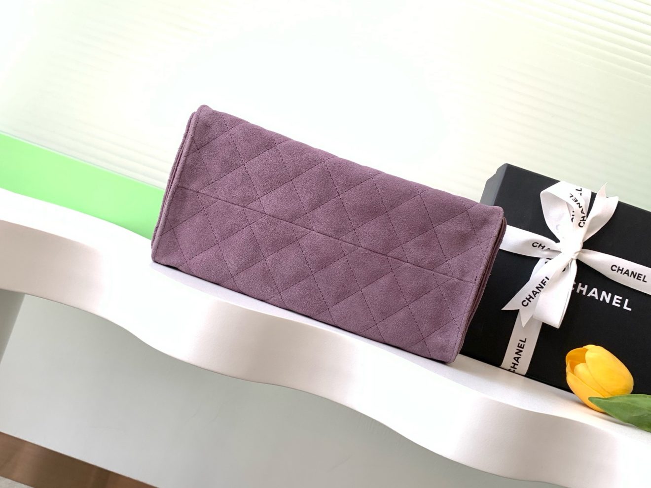 Chanel 25 Hobo Suede Purple - Image 5