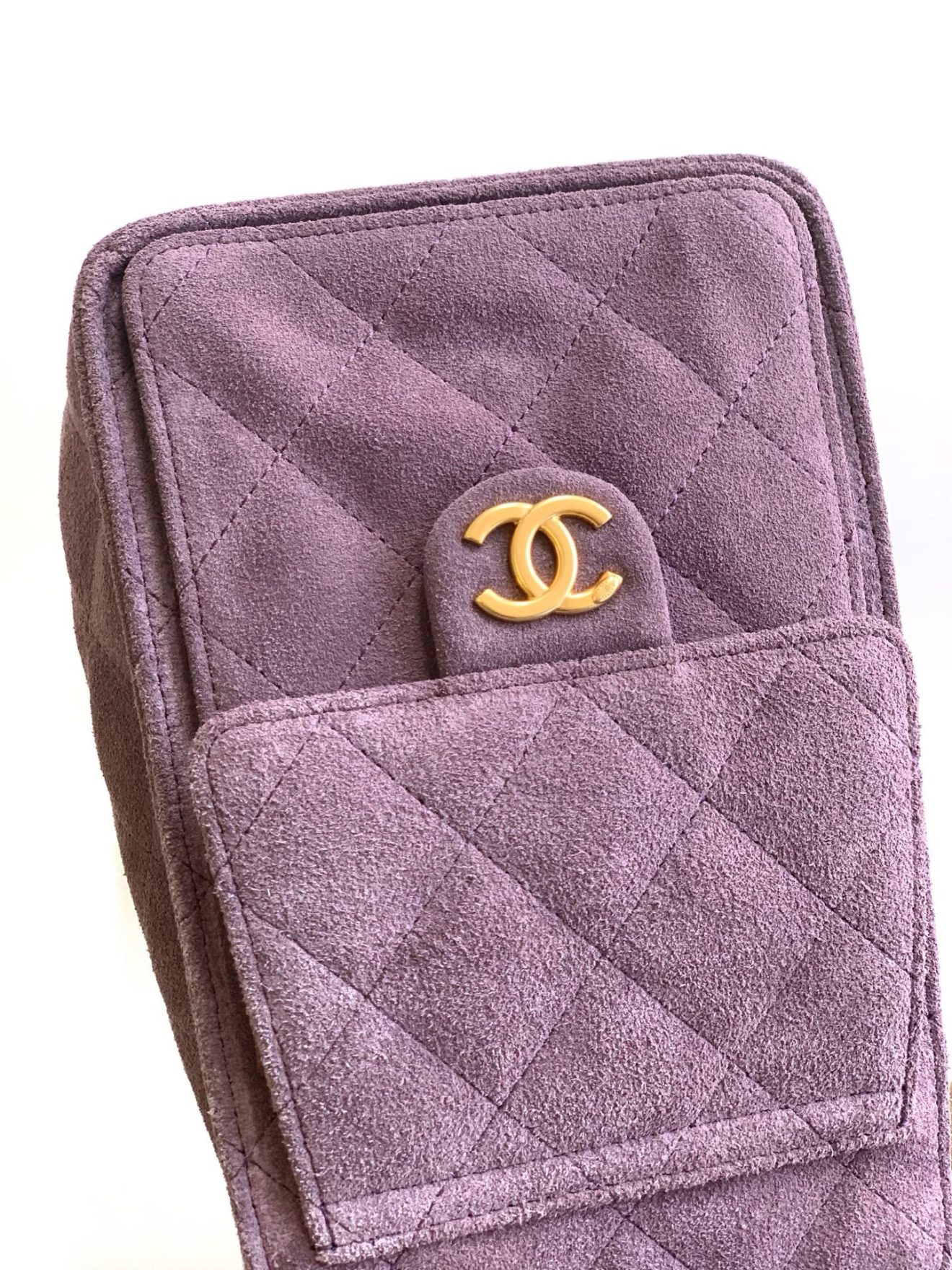 Chanel 25 Hobo Suede Purple - Image 7