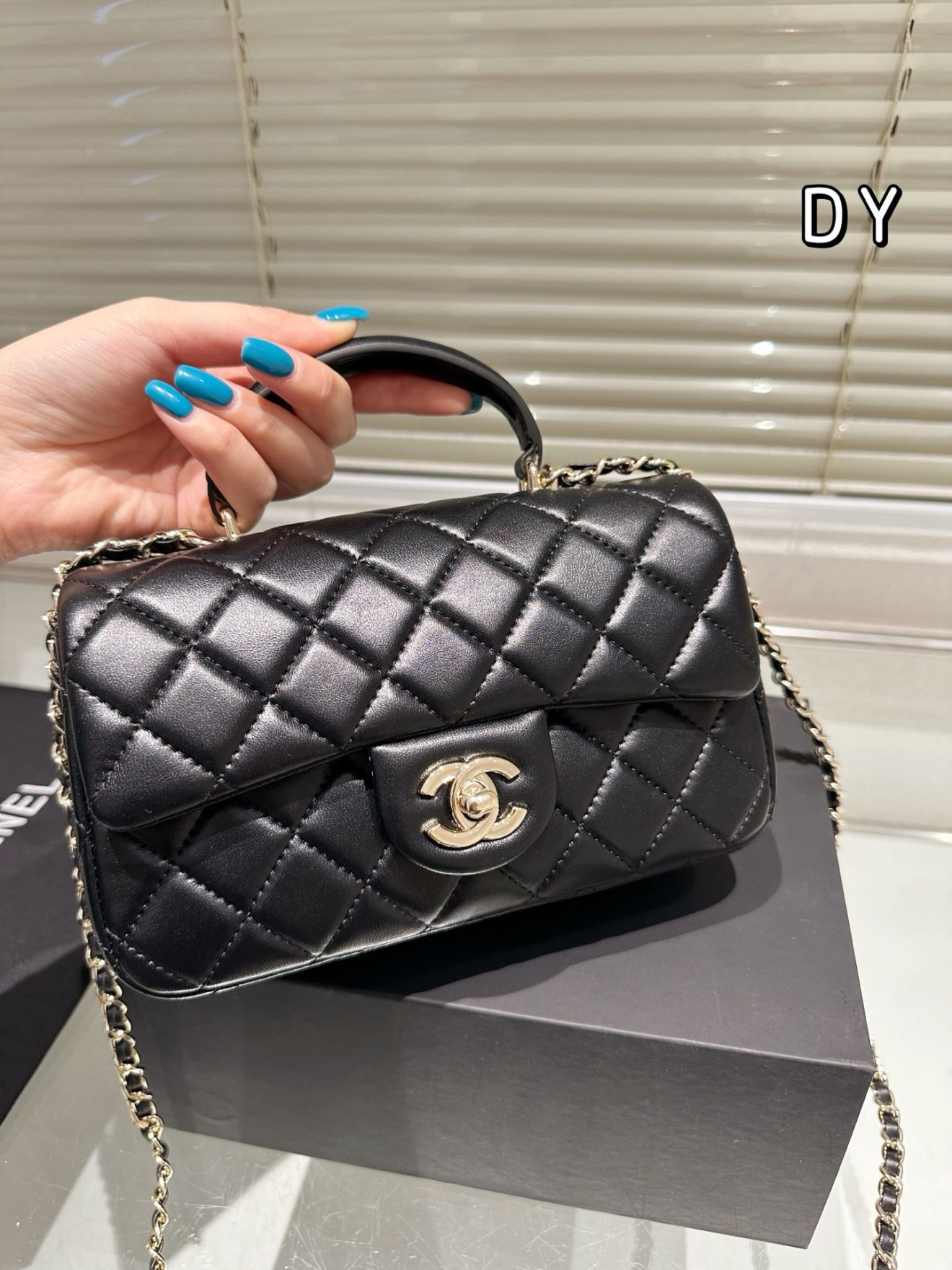 Chanel mini CF handle Black - Image 4