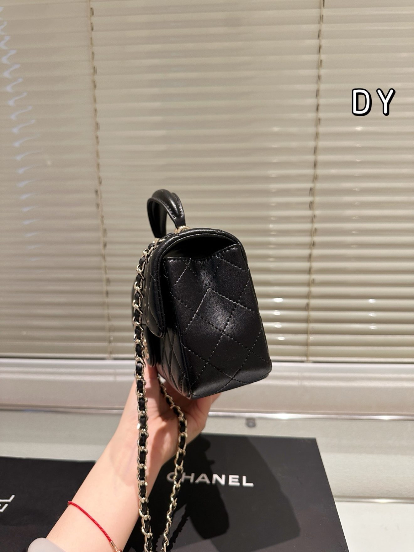 Chanel mini CF handle grey red pink beige - Image 7