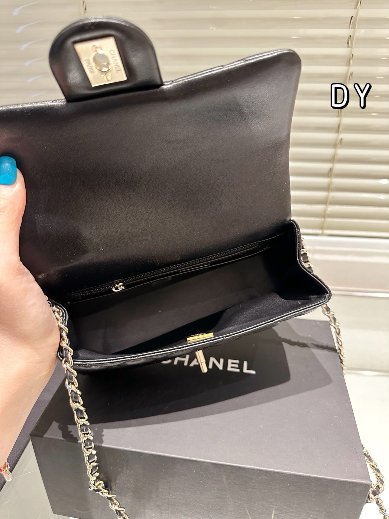 Chanel mini CF handle Black - Image 10