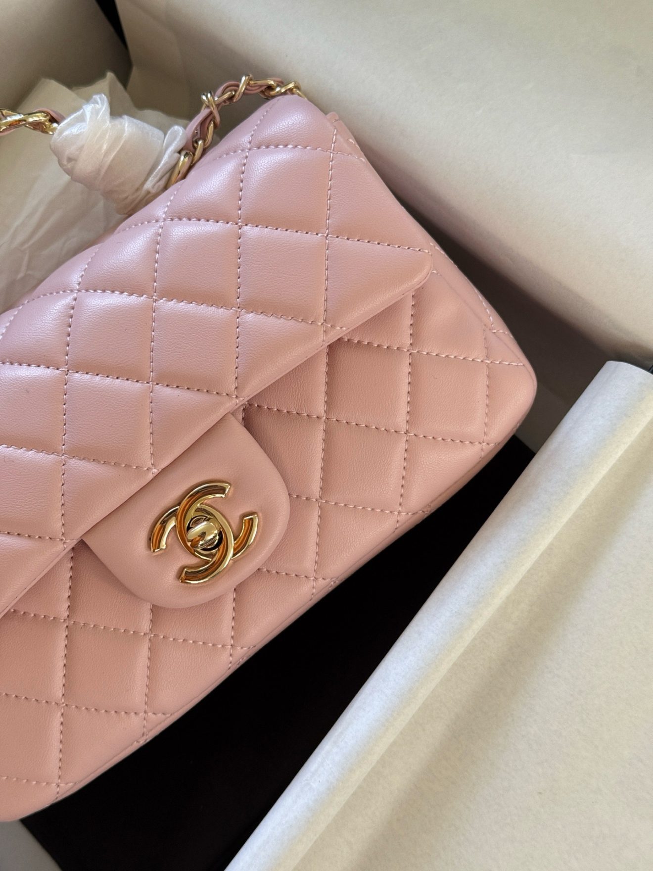 Chanel mini CF handle Pink - Image 7