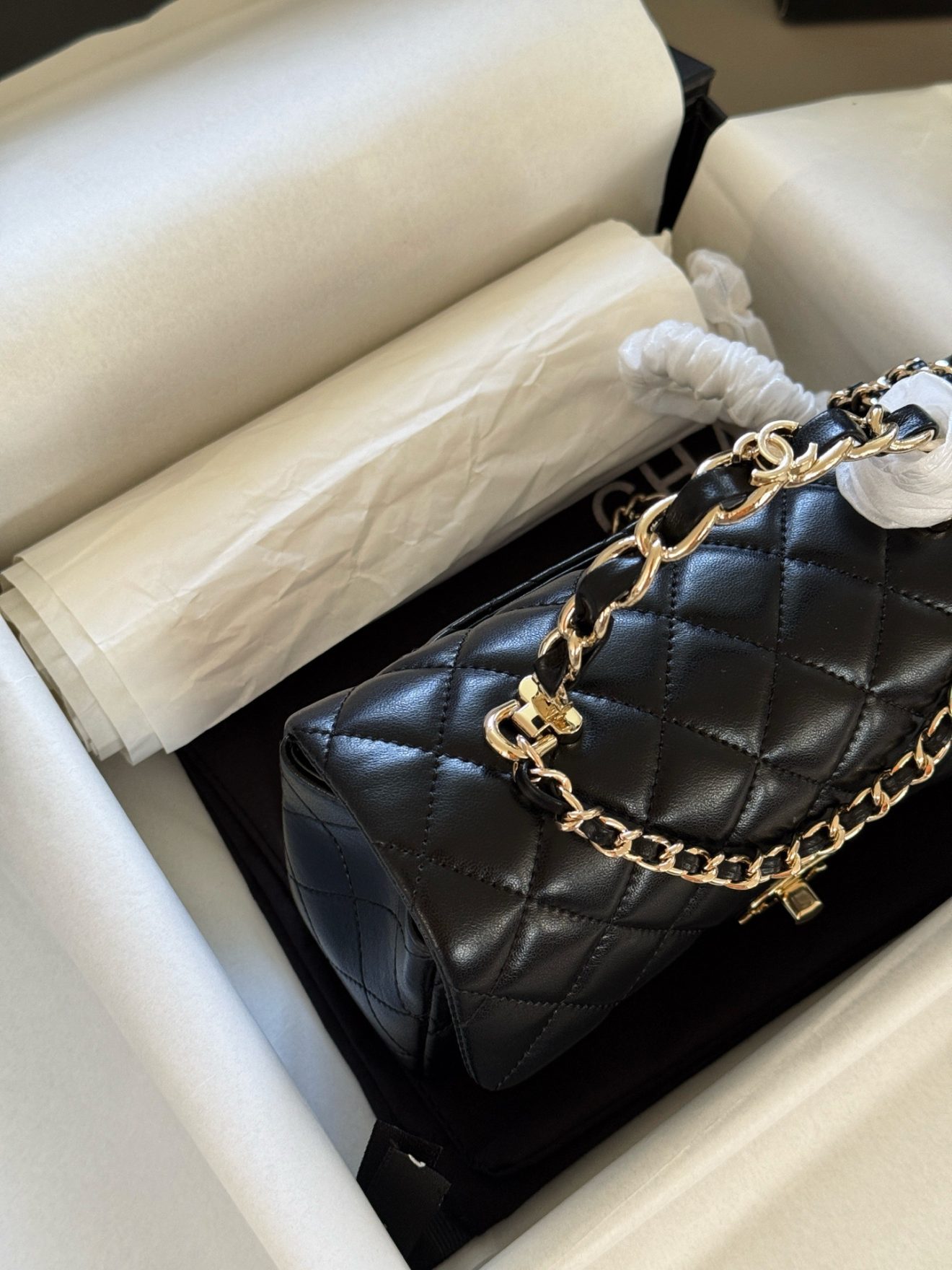 Chanel mini CF handle black - Image 5