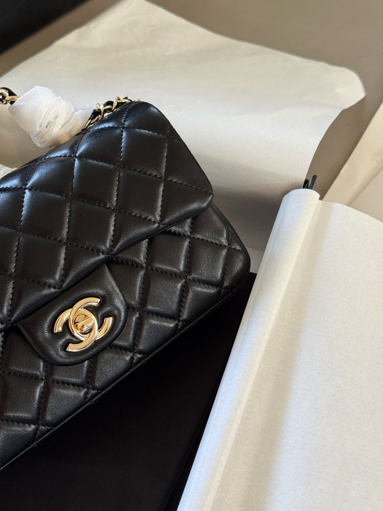 Chanel mini CF handle black - Image 6