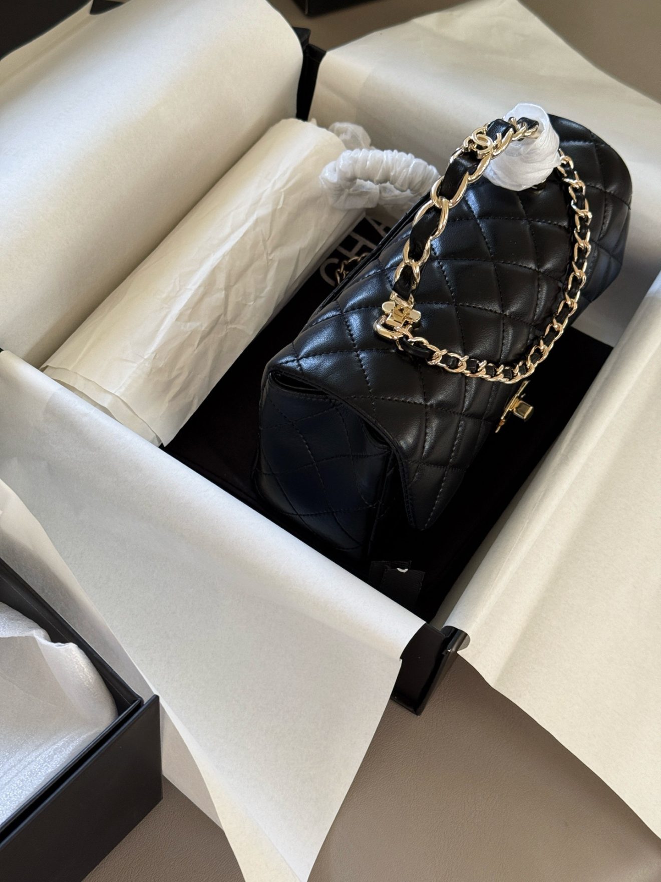 Chanel mini CF handle black - Image 9