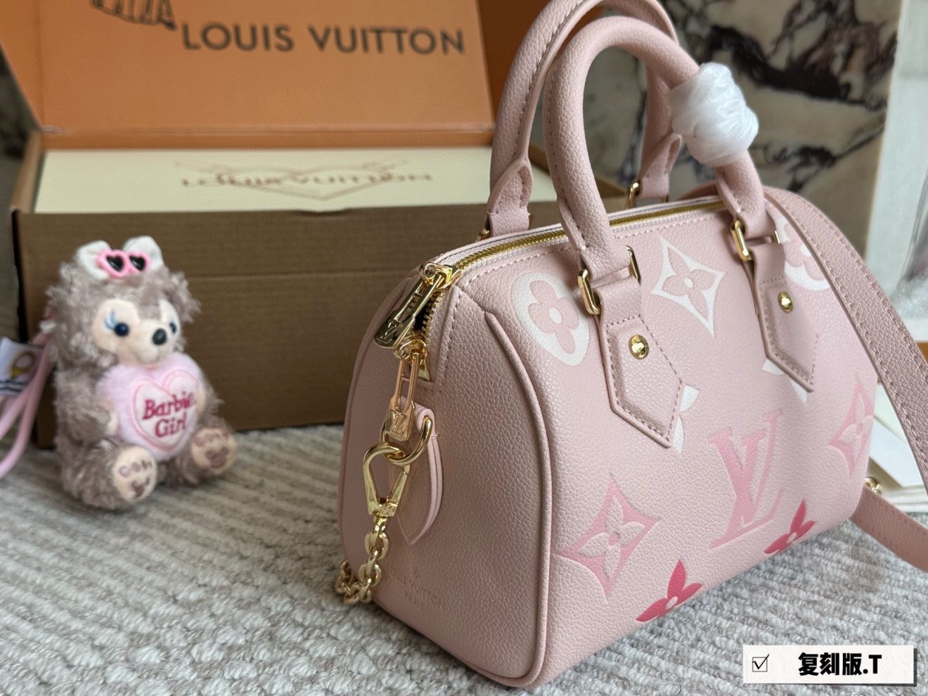 louis vuitton lv Speedy20 pink - Image 4