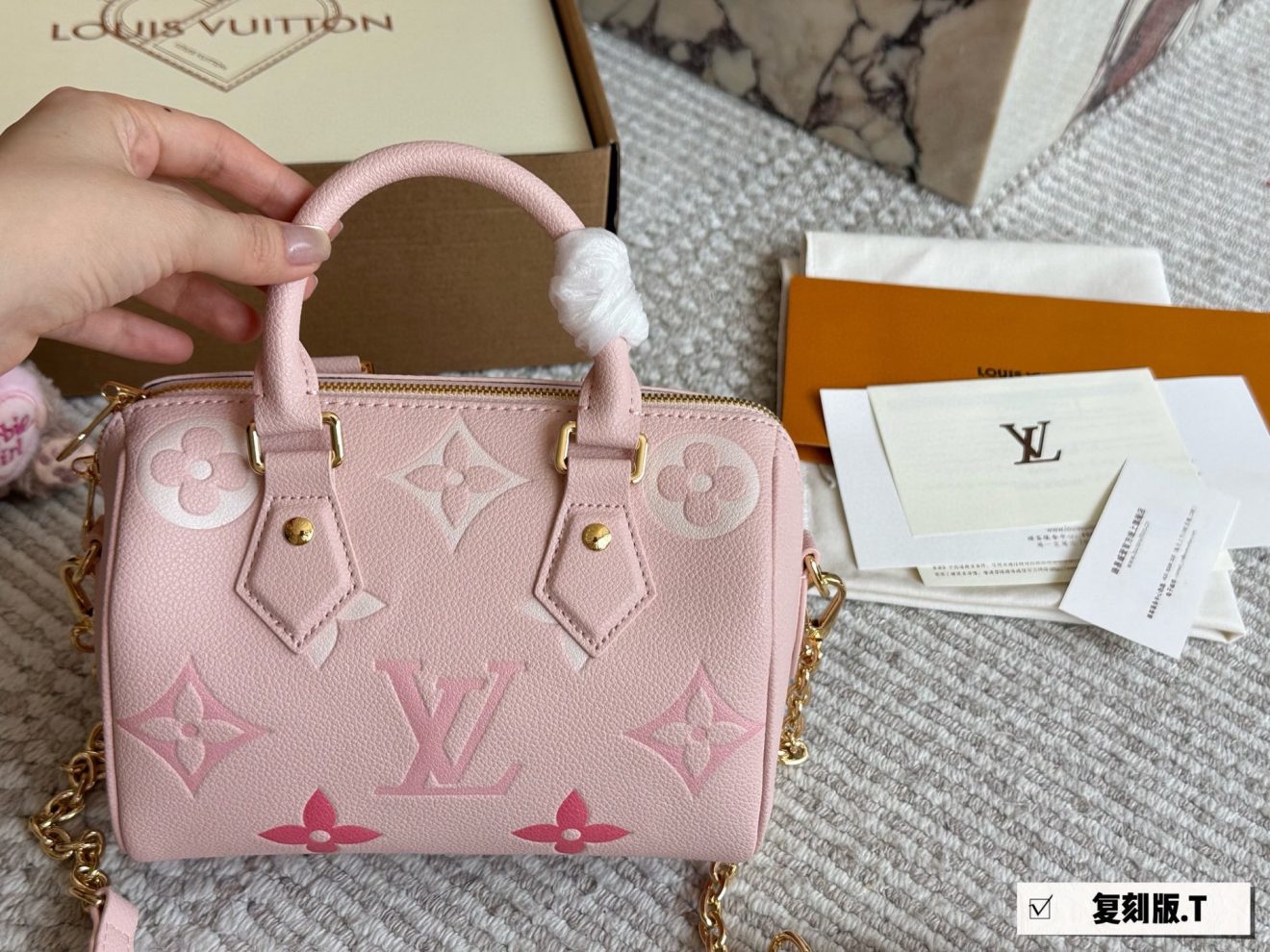 louis vuitton lv Speedy20 pink - Image 7