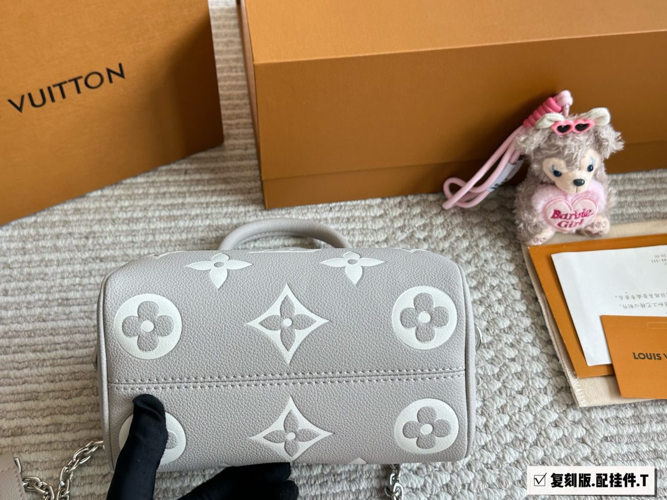 louis vuitton lv Speedy20 grey with white - Image 7