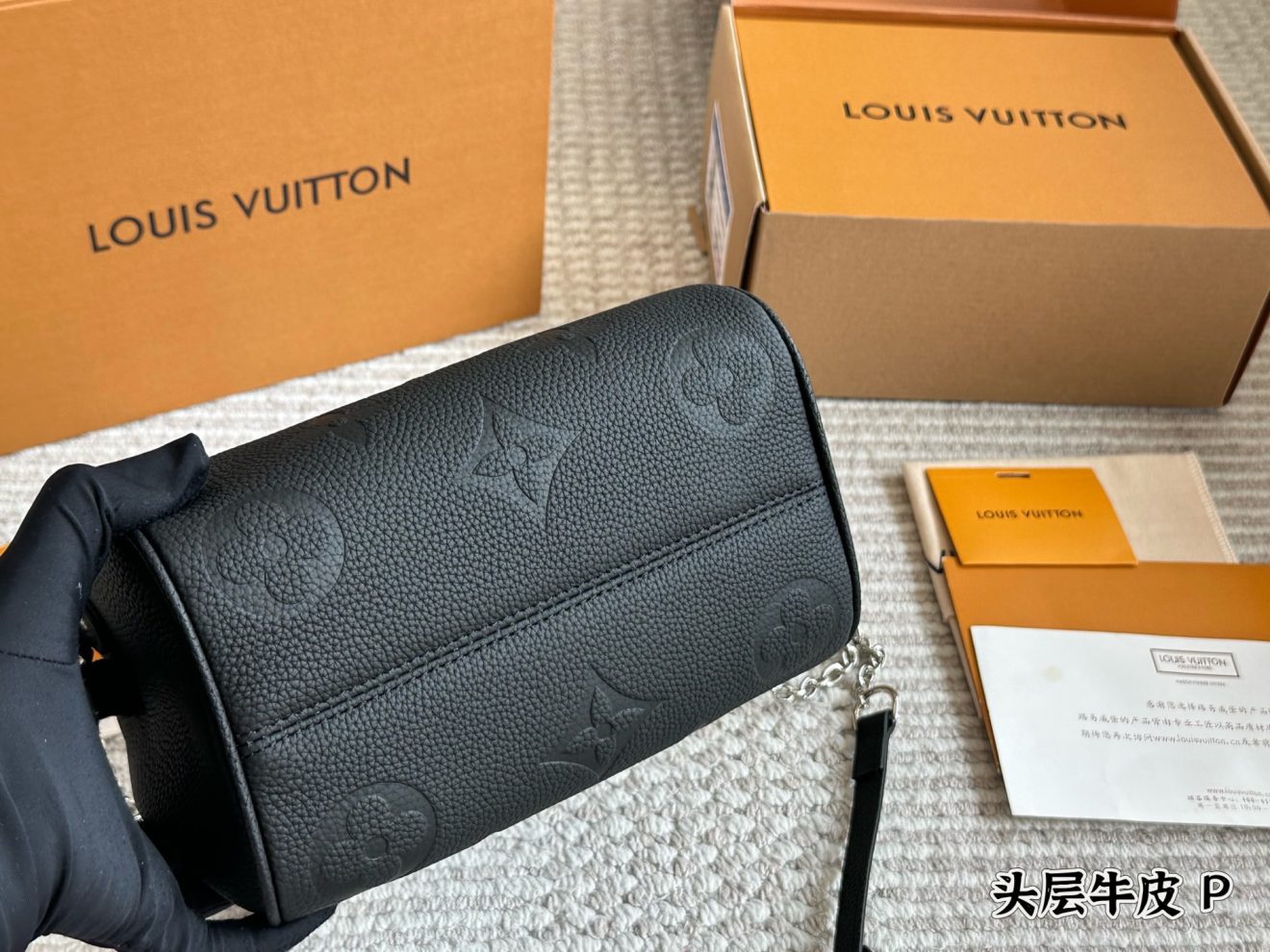 louis vuitton lv Speedy20 matt black - Image 7