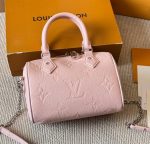 louis vuitton lv Speedy20 matt pink