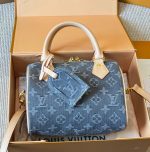 louis vuitton lv Speedy20 denim blue