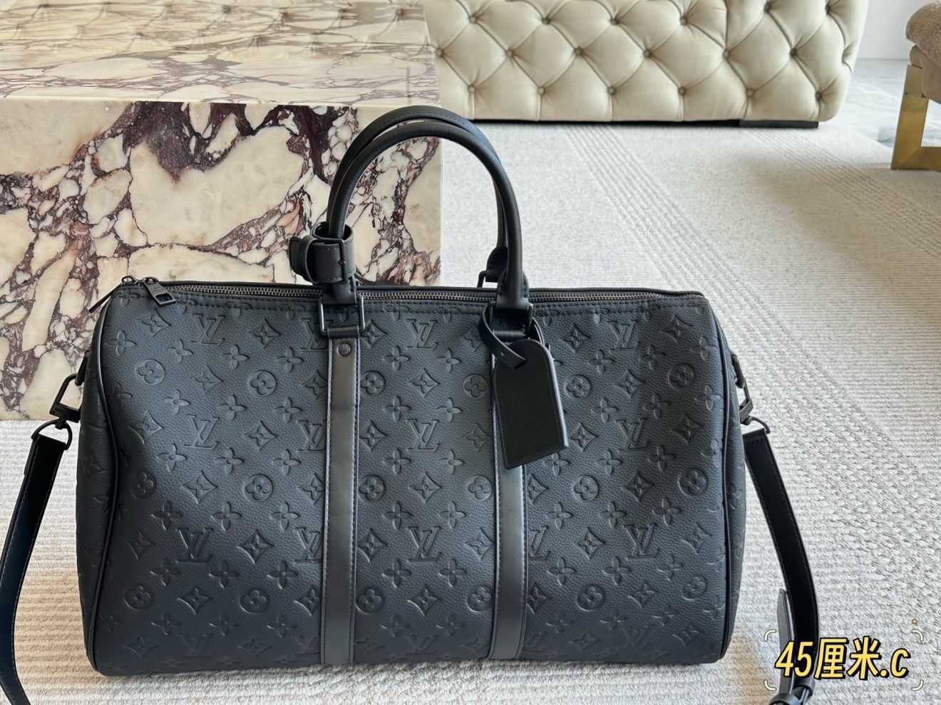 Louis Vuitton lv  Keepall45 Bandoulière Black 35/45/50 cm - Image 5