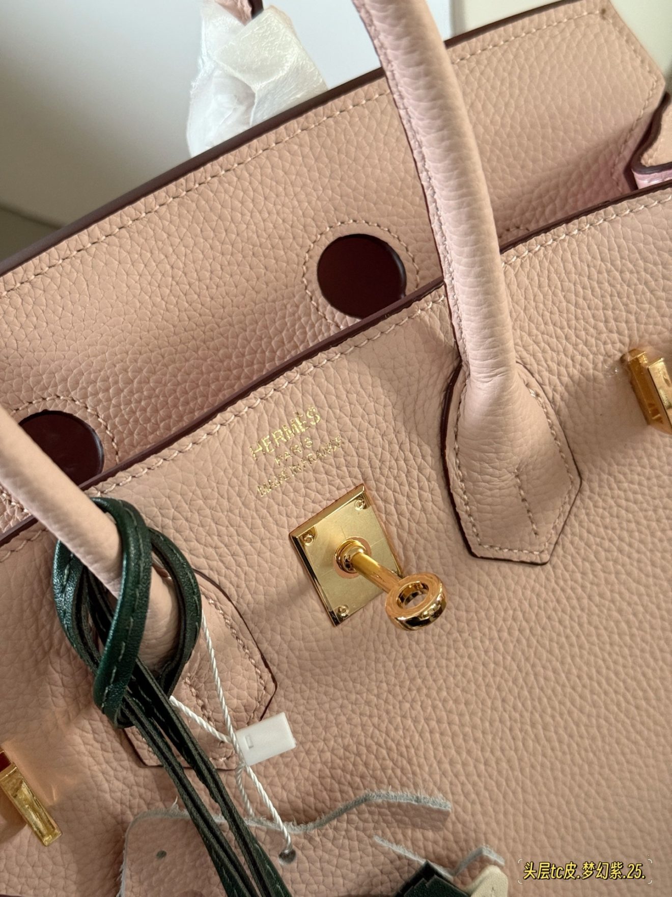 Hermes Birkin 25 Pink Gold Hardware - Image 4