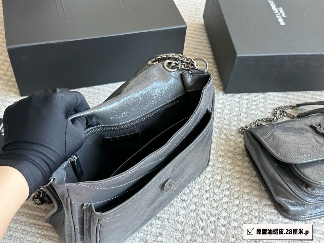 YSL NIKI FLAP BAG 28/22cm - Image 4