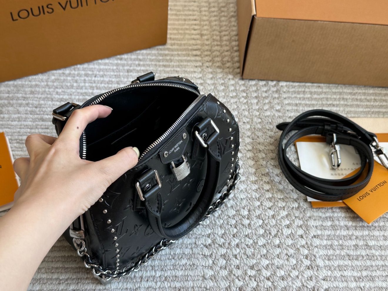 LOUIS VUITTON lv  SPEEDY20  BLACK - Image 6