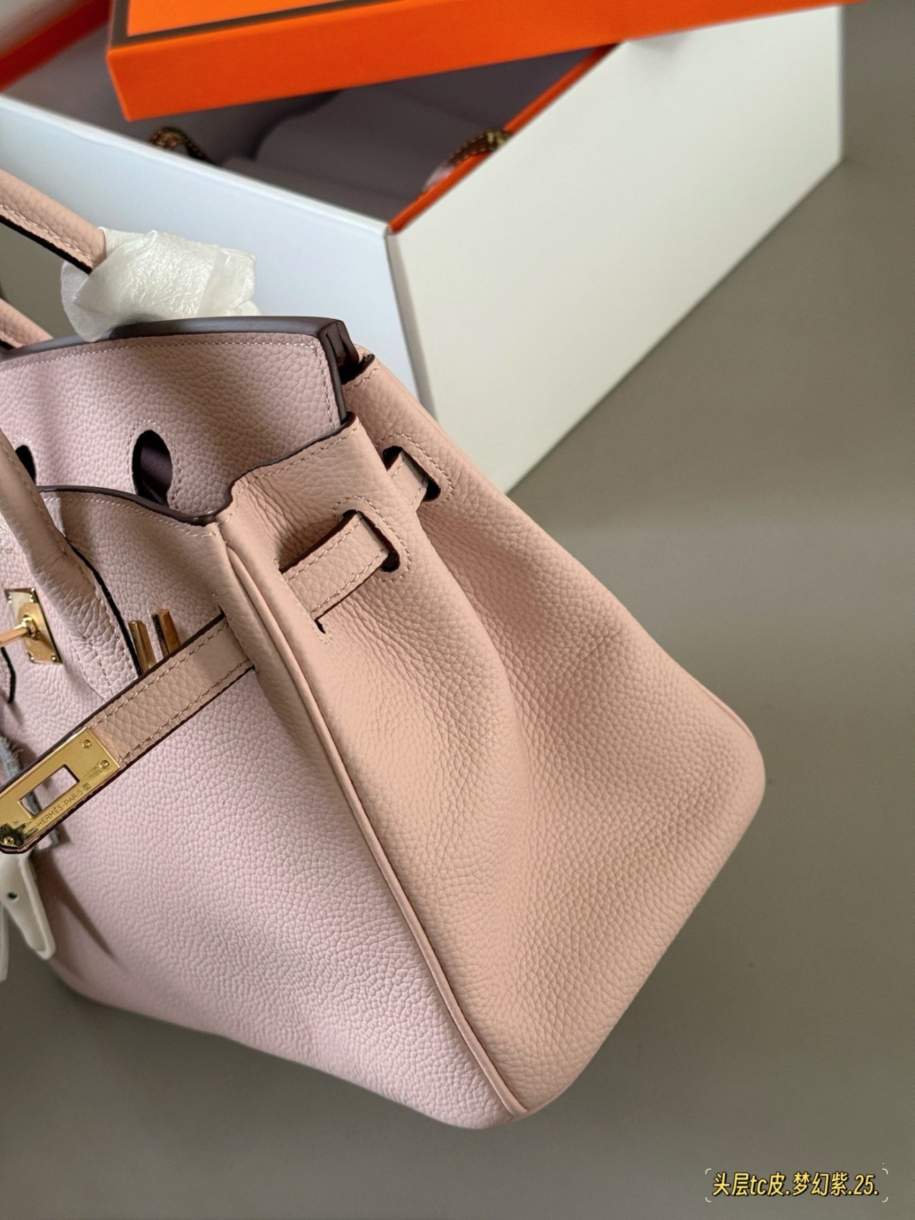 Hermes Birkin 25 Pink Gold Hardware - Image 5