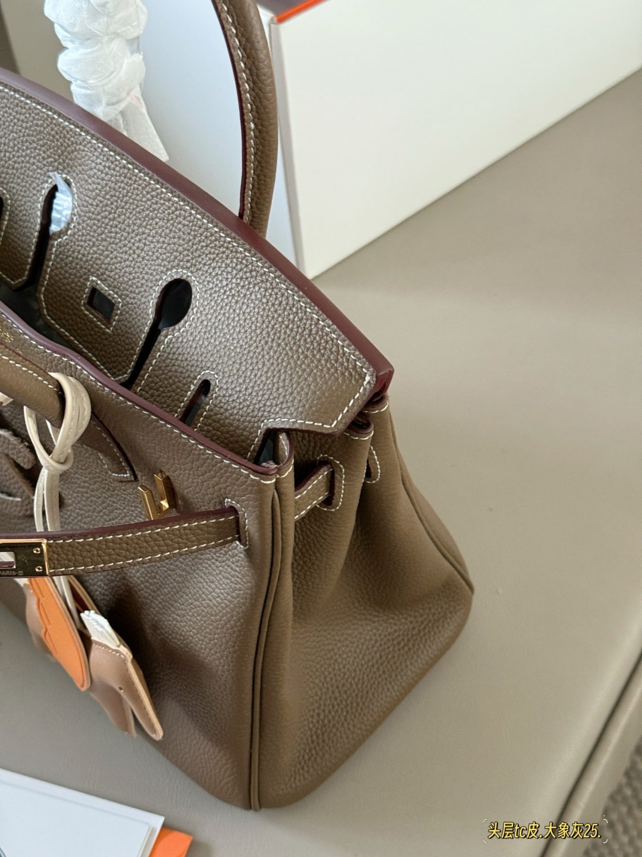 Hermes Birkin 25 Etoupe Gold Hardware - Image 7