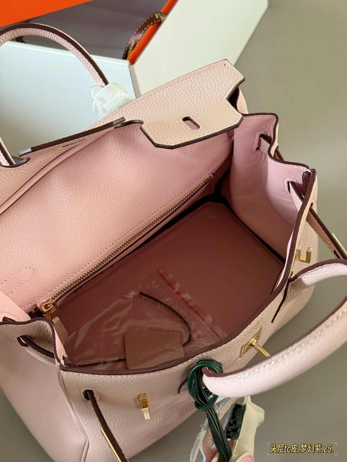 Hermes Birkin 25 Pink Gold Hardware - Image 6