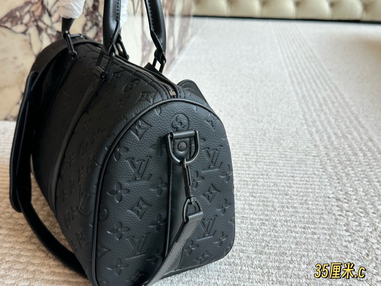 Louis Vuitton lv  Keepall45 Bandoulière Black 35/45/50 cm - Image 8