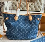 Louis Vuitton lv  Neverfull MM DENIM-32*29*17CM - Image 2